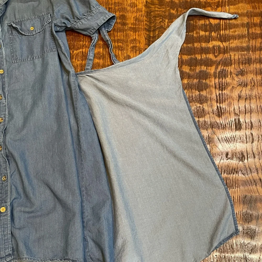 Michael Kors Chambray High Low Dress - Picture 8 of 12